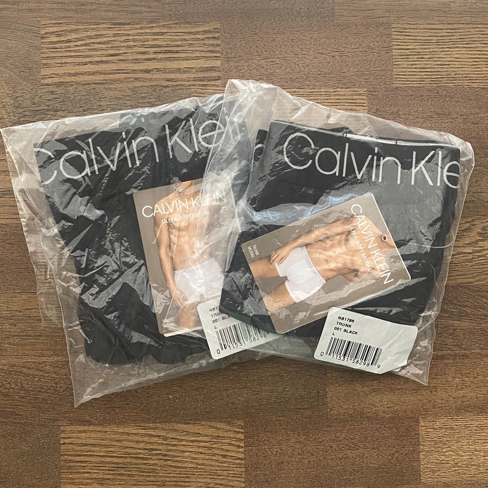 Calvin Klein Trunk Modal Underwear Bundle Size Large Black - Picture 6 of 6